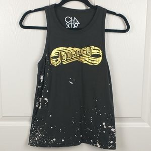 Chaser Journey  graphic band tank top shirt small